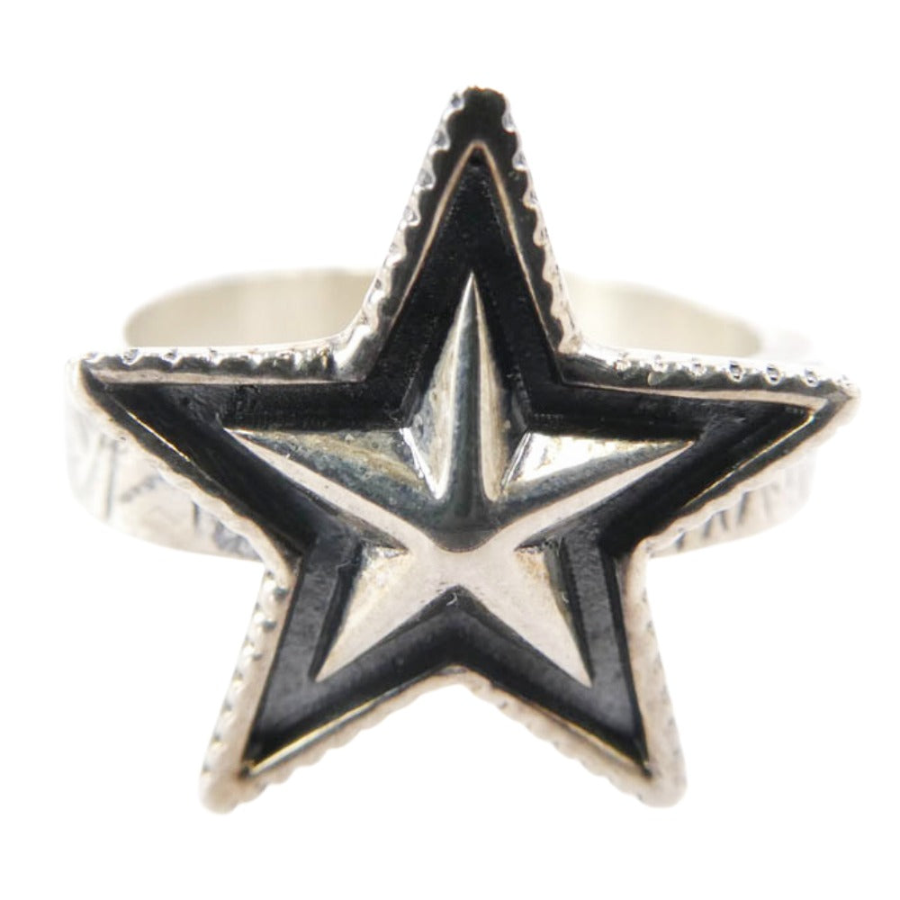 Cody Sanderson コディサンダーソン SMALL STAR&CAT SCRATHSQUARE RING スモール スター キャット スクラッチスクエア リング シルバー系 17号【中古】