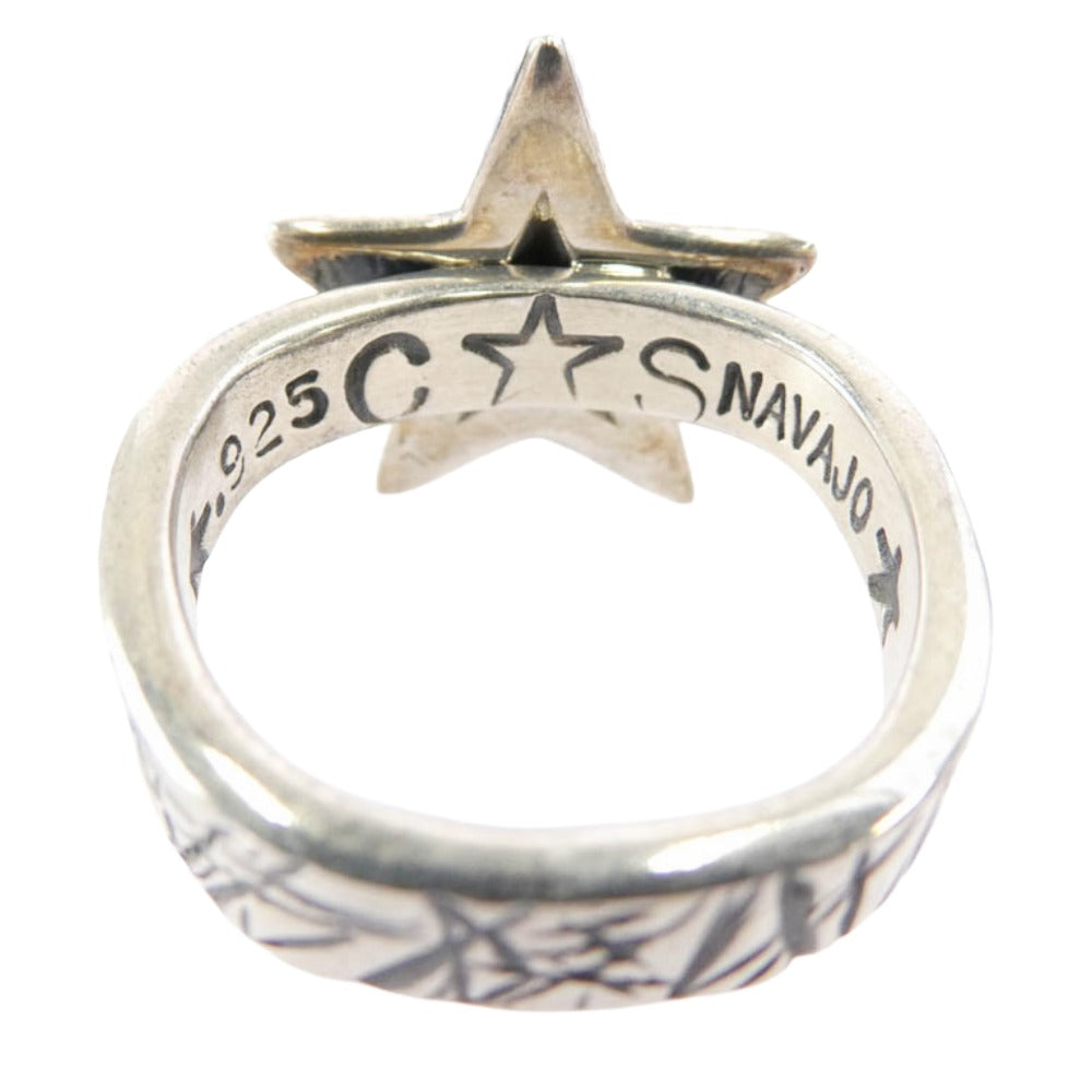 Cody Sanderson コディサンダーソン SMALL STAR&CAT SCRATHSQUARE RING スモール スター キャット スクラッチスクエア リング シルバー系 17号【中古】