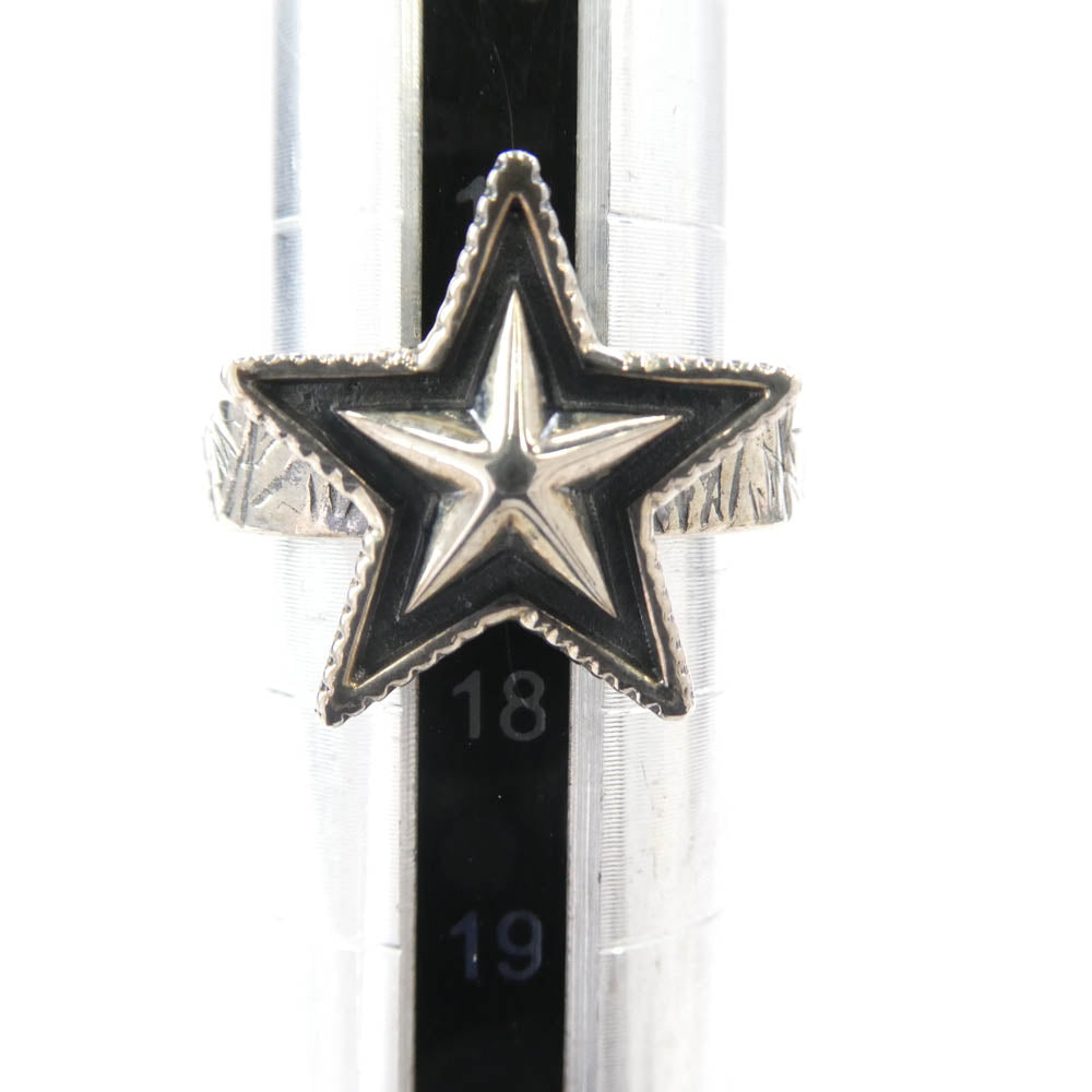 Cody Sanderson コディサンダーソン SMALL STAR&CAT SCRATHSQUARE RING スモール スター キャット スクラッチスクエア リング シルバー系 17号【中古】