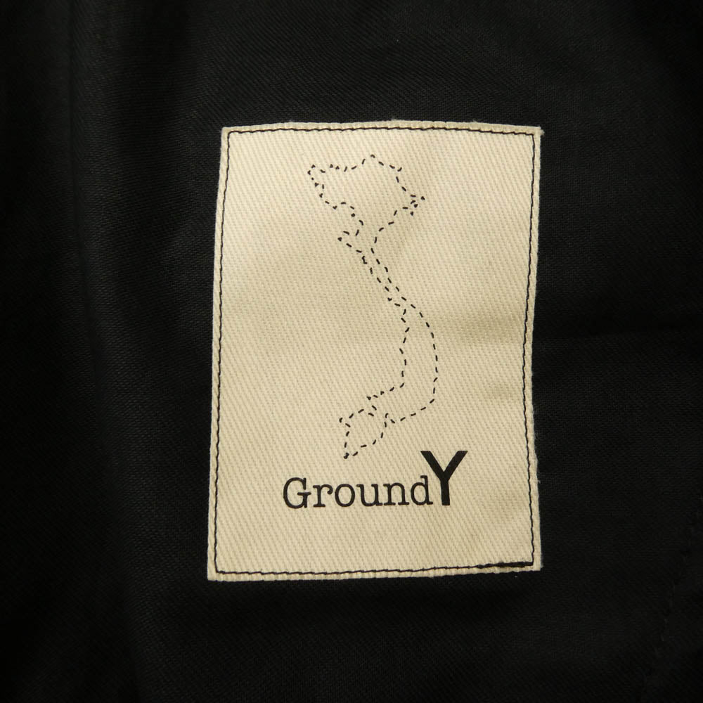 Yohji Yamamoto ヨウジヤマモト GM-P01-017-2 GroundY COTTON GABARDINE BALLOON PANTS コットンギャバジン バルーン パンツ ブラック系 3【新古品】【未使用】【中古】