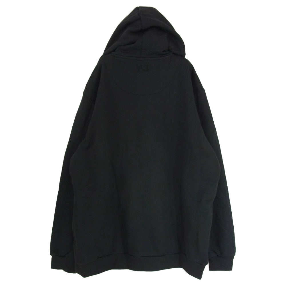 Y-3 Yohji Yamamoto ワイスリー ヨウジヤマモト HA-T63-986-1 KA9652 KURO 3STRIPES HOODIE クロ スリーストライプス フーディー パーカー ブラック系 L【新古品】【未使用】【中古】