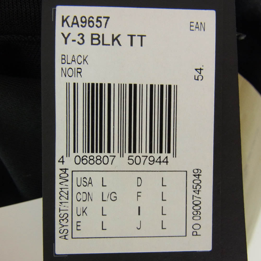 Y-3 Yohji Yamamoto ワイスリー ヨウジヤマモト HA-Y30-900-1 KA9657 KURO TRACK TOP トラック トップ ジャケット ブラック系 4【新古品】【未使用】【中古】