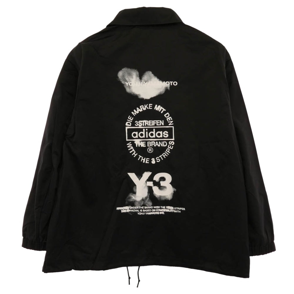 Y-3 Yohji Yamamoto ワイスリー ヨウジヤマモト 25AW JW4626 GRAPHIC COACH JACKET グラフィック コーチ ジャケット ブラック系 L【新古品】【未使用】【中古】