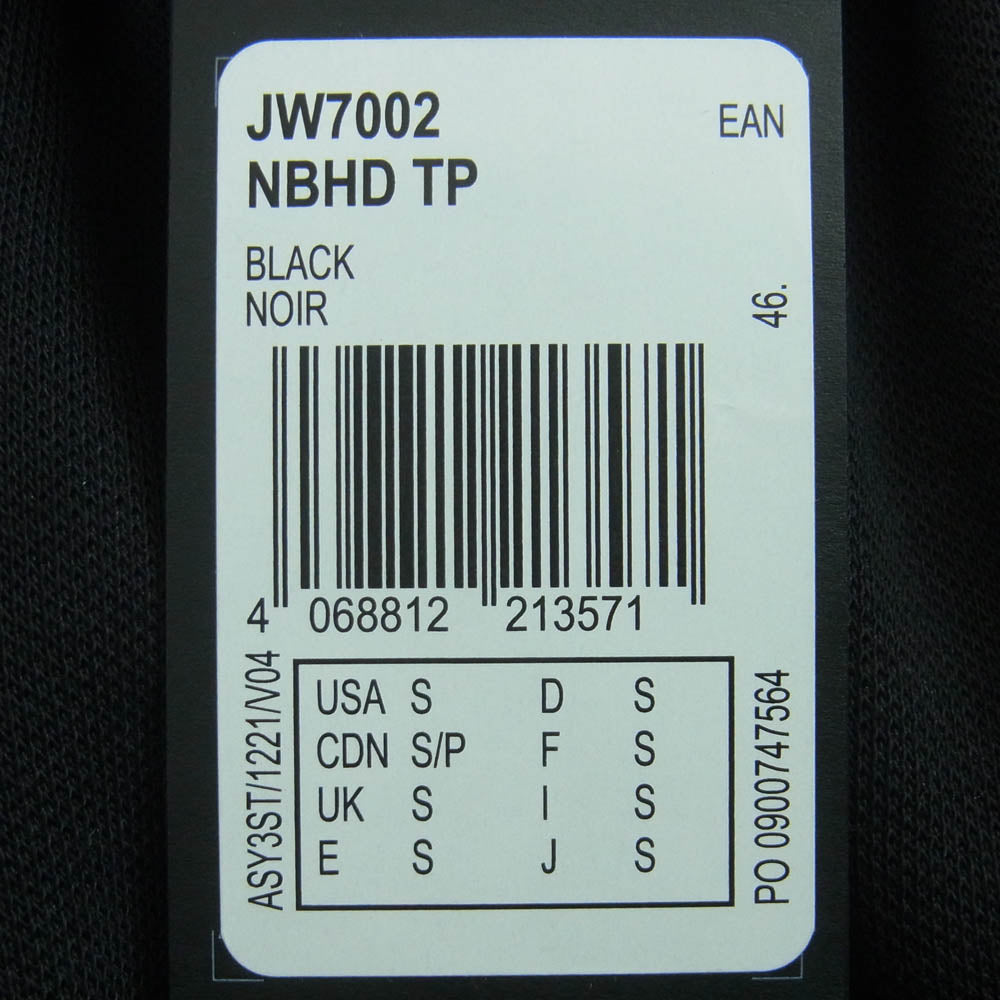 Y-3 Yohji Yamamoto ワイスリー ヨウジヤマモト JW7002 NEIGHBORHOOD ネイバーフッド NBHD TRACK PANTS トラック パンツ ブラック系 S【新古品】【未使用】【中古】