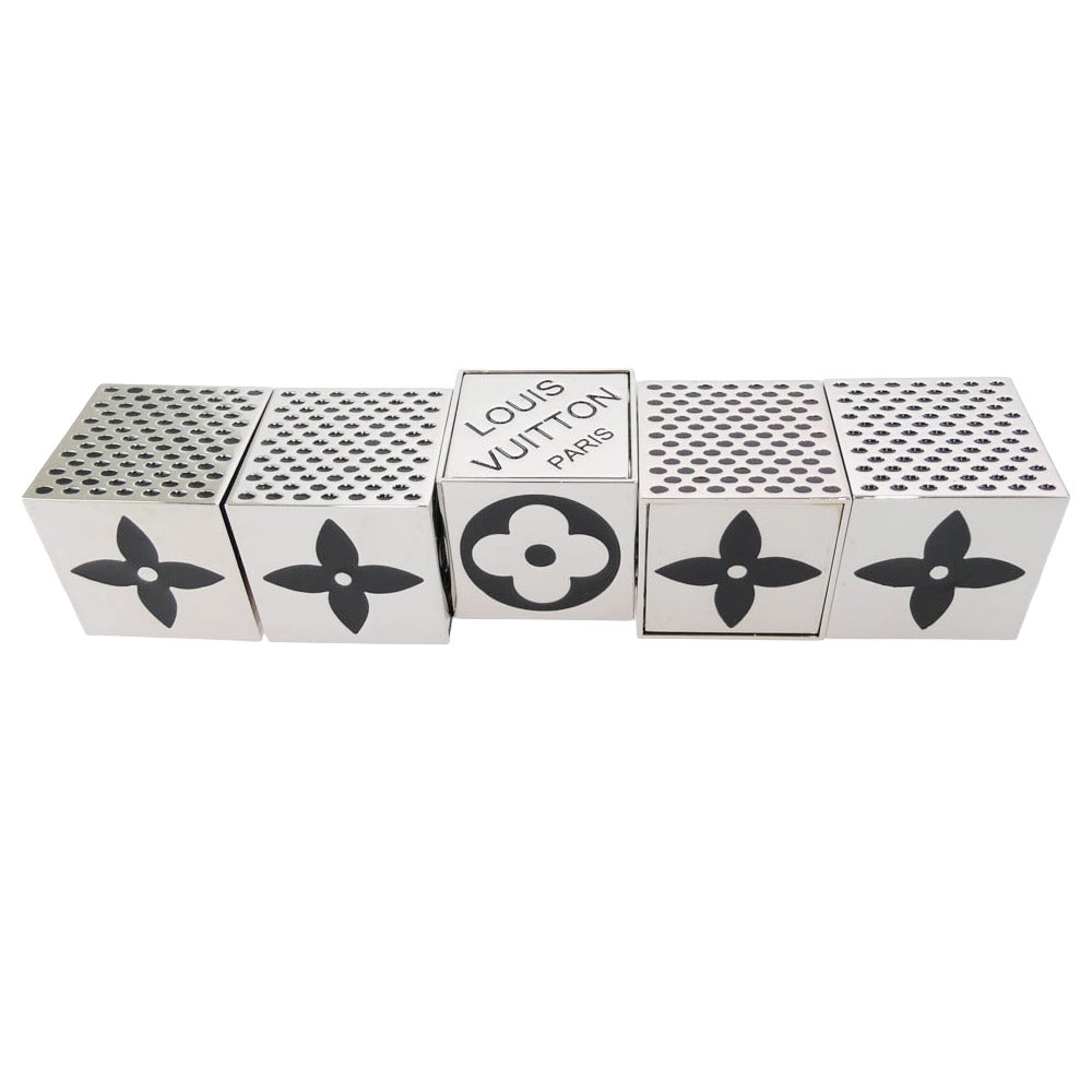 LOUIS VUITTON ルイ・ヴィトン M99454 LV CUBE GAME クリスマス モノグラム ダイス ゲーム キューブ サイコロ シルバー系【中古】