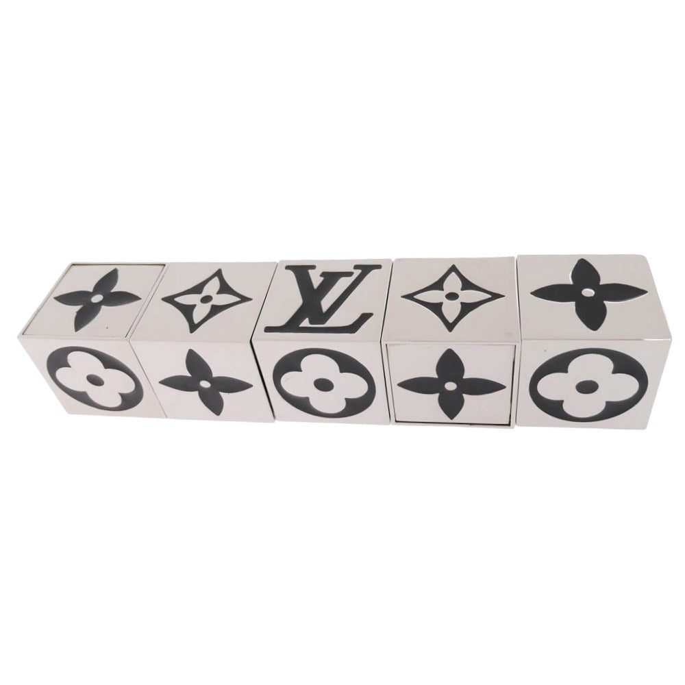 LOUIS VUITTON ルイ・ヴィトン M99454 LV CUBE GAME クリスマス モノグラム ダイス ゲーム キューブ サイコロ シルバー系【中古】