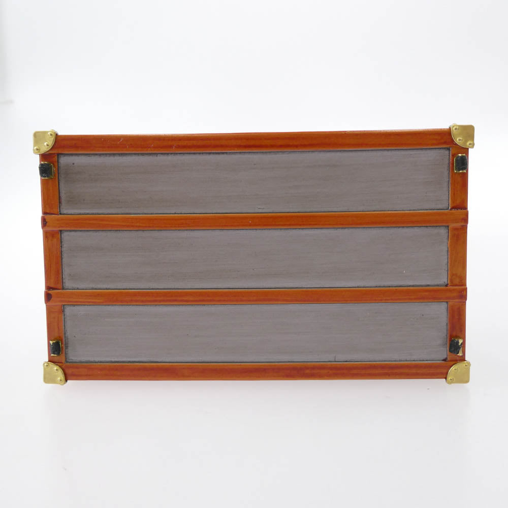 LOUIS VUITTON ルイ・ヴィトン M99455 MINI MALLE ZINC ミニマルジンク ラファイエット トランク オブジェ ペーパーウェイト トランク グレー系 ゴールド系【中古】