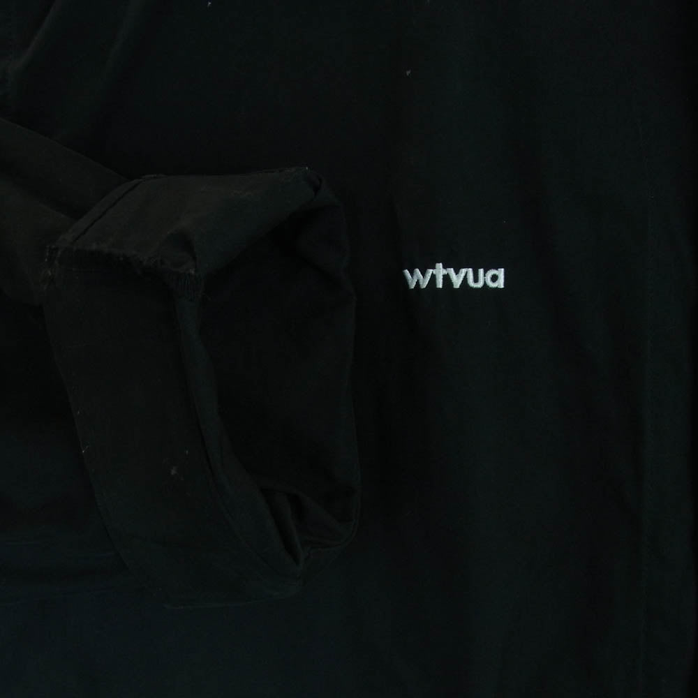 WTAPS ダブルタップス 22SS 221WVDT-SHM04 SCOUT LS NYCO.TUSSAH スカウト クロスボーン ロングスリーブ ノーカラー シャツ ジャケット ブラック系 03【中古】