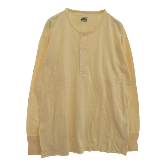 TENDERLOIN テンダーロイン T-HENRY LONG ヘンリーネック 長袖 Ｔシャツ カットソー オフホワイト系 M【美品】【中古】