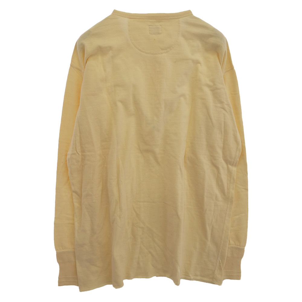 TENDERLOIN テンダーロイン T-HENRY LONG ヘンリーネック 長袖 Ｔシャツ カットソー オフホワイト系 M【美品】【中古】