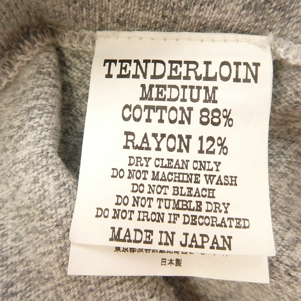 TENDERLOIN テンダーロイン T-TANK タンクトップ エンブレム フロントプリント グレー系 M【美品】【中古】