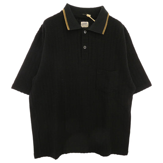 TENDERLOIN テンダーロイン T-POLO P 半袖 ニット ポロシャツ ピケ ブラック系 M【美品】【中古】