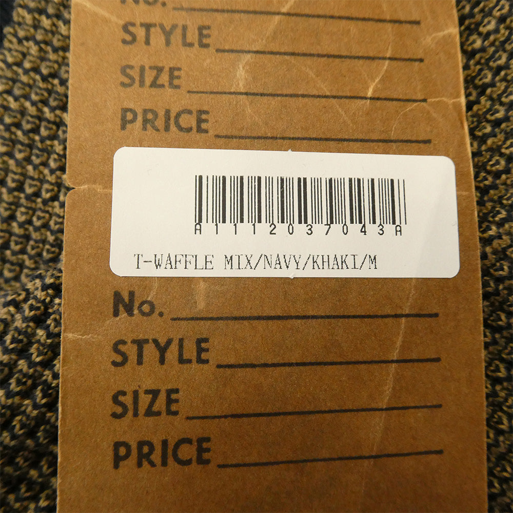 TENDERLOIN テンダーロイン T-THERMAL MIX ワッフル ミックス コットン サーマル カットソー カーキ ネイビー系 M【極上美品】【中古】