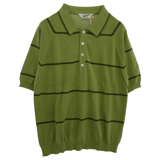 TENDERLOIN テンダーロイン T-POLY POLO 半袖 ポロシャツ グリーン ライトグリーン系 M【極上美品】【中古】