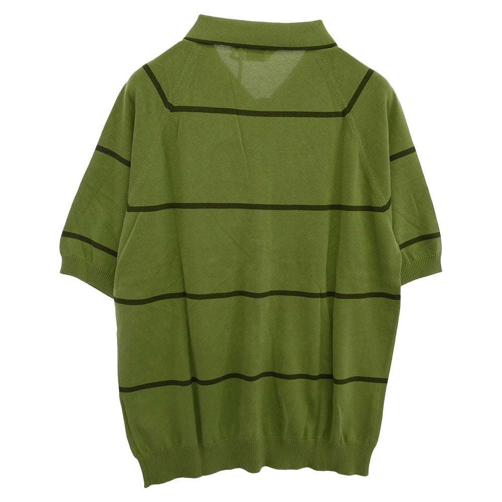 TENDERLOIN テンダーロイン T-POLY POLO 半袖 ポロシャツ グリーン ライトグリーン系 M【極上美品】【中古】