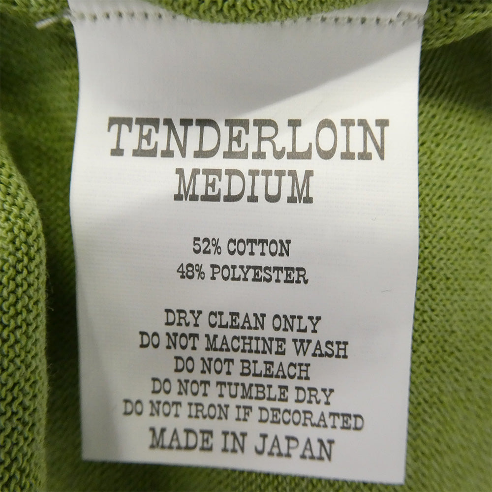 TENDERLOIN テンダーロイン T-POLY POLO 半袖 ポロシャツ グリーン ライトグリーン系 M【極上美品】【中古】