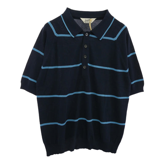 TENDERLOIN テンダーロイン T-POLY POLO 半袖 ポロシャツ ネイビー ネイビー系 M【極上美品】【中古】