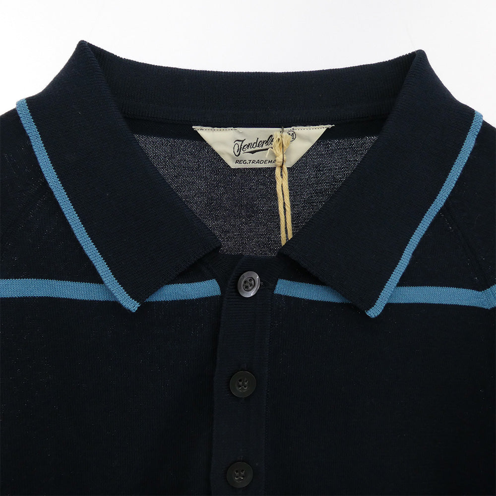 TENDERLOIN テンダーロイン T-POLY POLO 半袖 ポロシャツ ネイビー ネイビー系 M【極上美品】【中古】