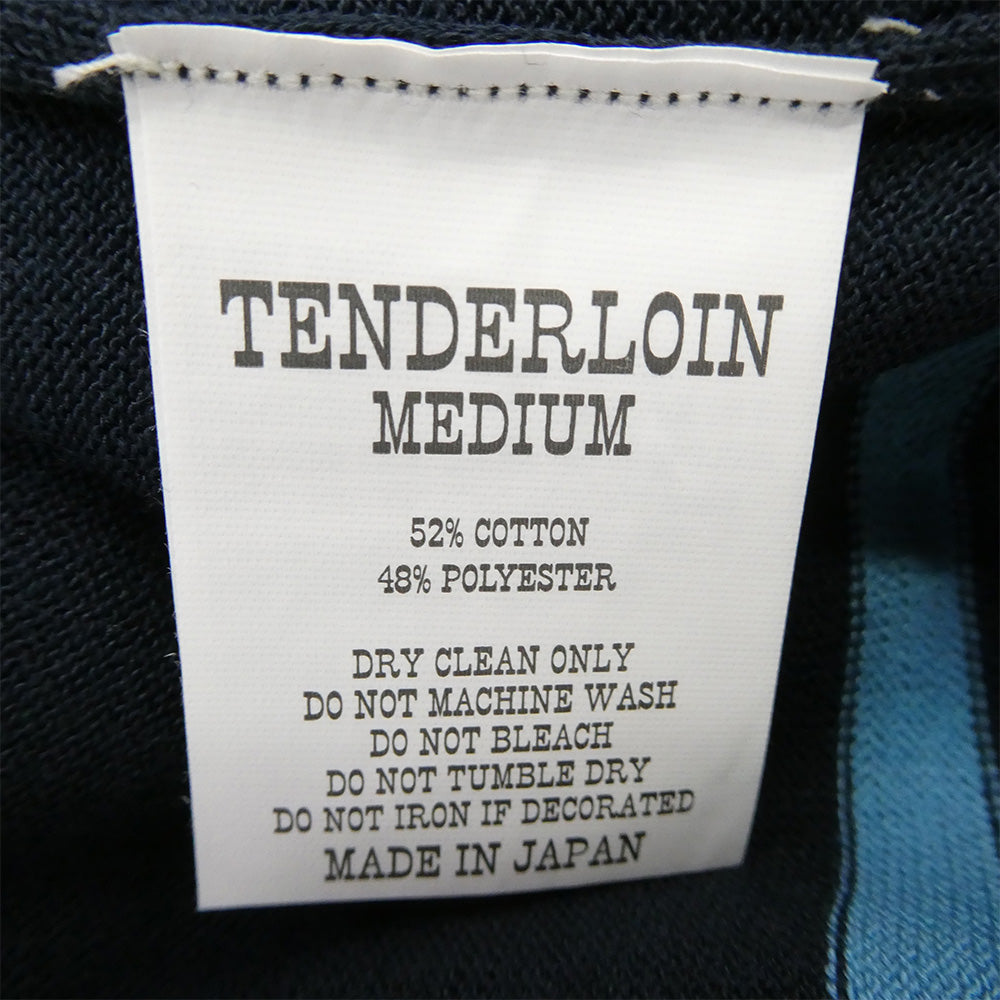 TENDERLOIN テンダーロイン T-POLY POLO 半袖 ポロシャツ ネイビー ネイビー系 M【極上美品】【中古】