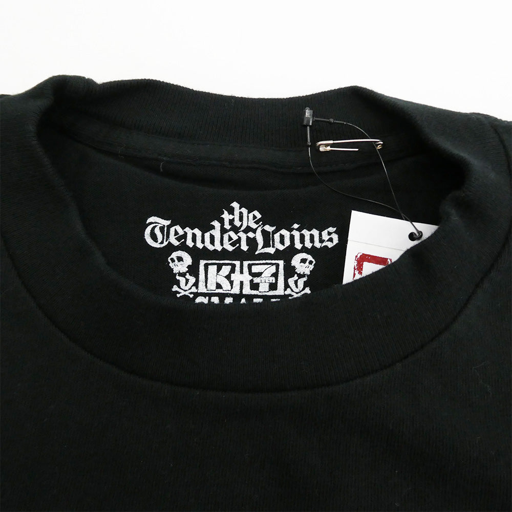 TENDERLOIN テンダーロイン TENDERLOIN T-TEE2 KSEVEN K-7 トナカイ ロゴ プリント 半袖 Tシャツ ブラック系 S【新古品】【未使用】【中古】