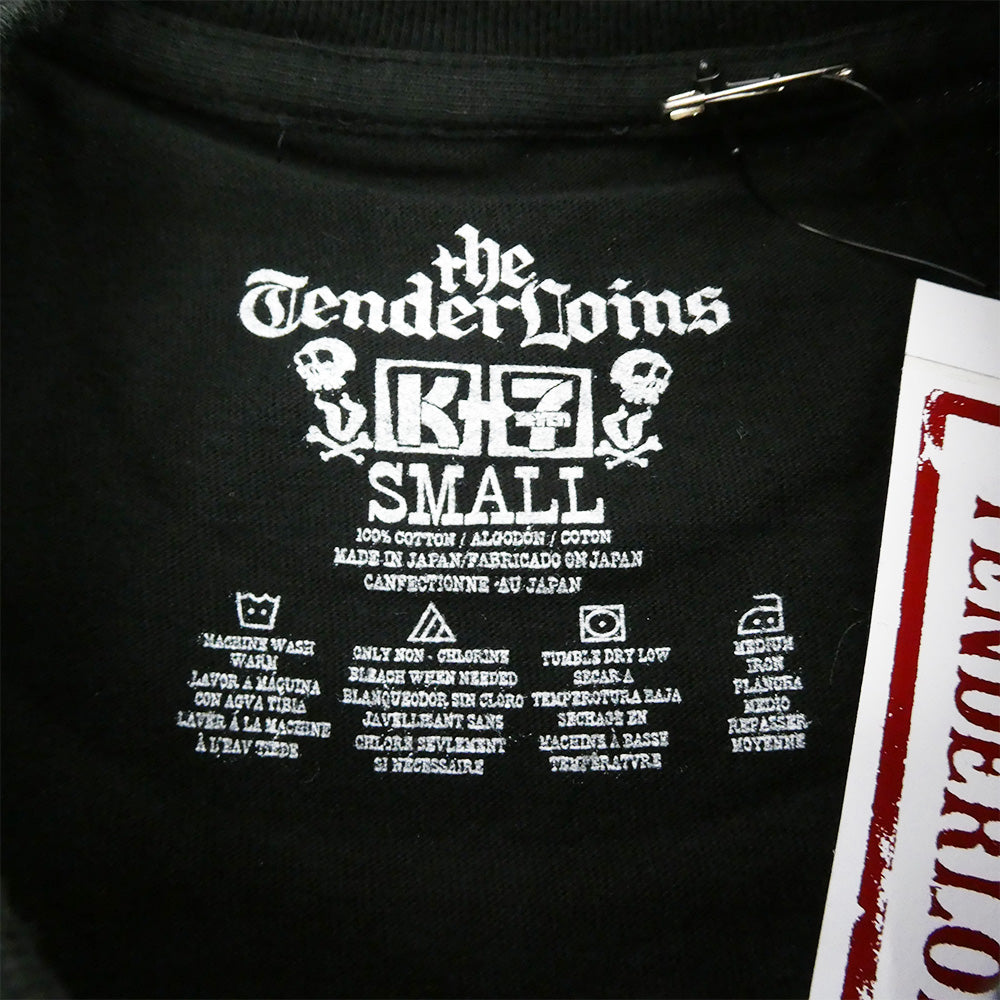 TENDERLOIN テンダーロイン TENDERLOIN T-TEE2 KSEVEN K-7 トナカイ ロゴ プリント 半袖 Tシャツ ブラック系 S【新古品】【未使用】【中古】