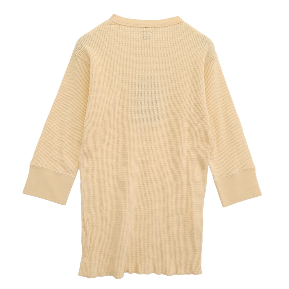 TENDERLOIN テンダーロイン T-WAFFLE ワッフル 7分丈 サーマル カットソー コットン SOLID NATURAL オフホワイト系 M【極上美品】【中古】