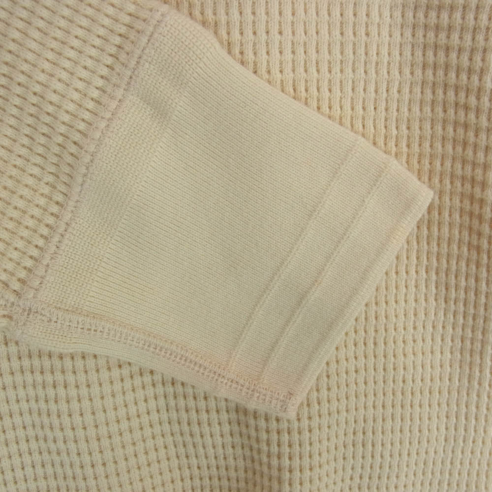 TENDERLOIN テンダーロイン T-THERMAL ワッフル コットン サーマル カットソー カーキ ナチュラル オフホワイト系 M【中古】