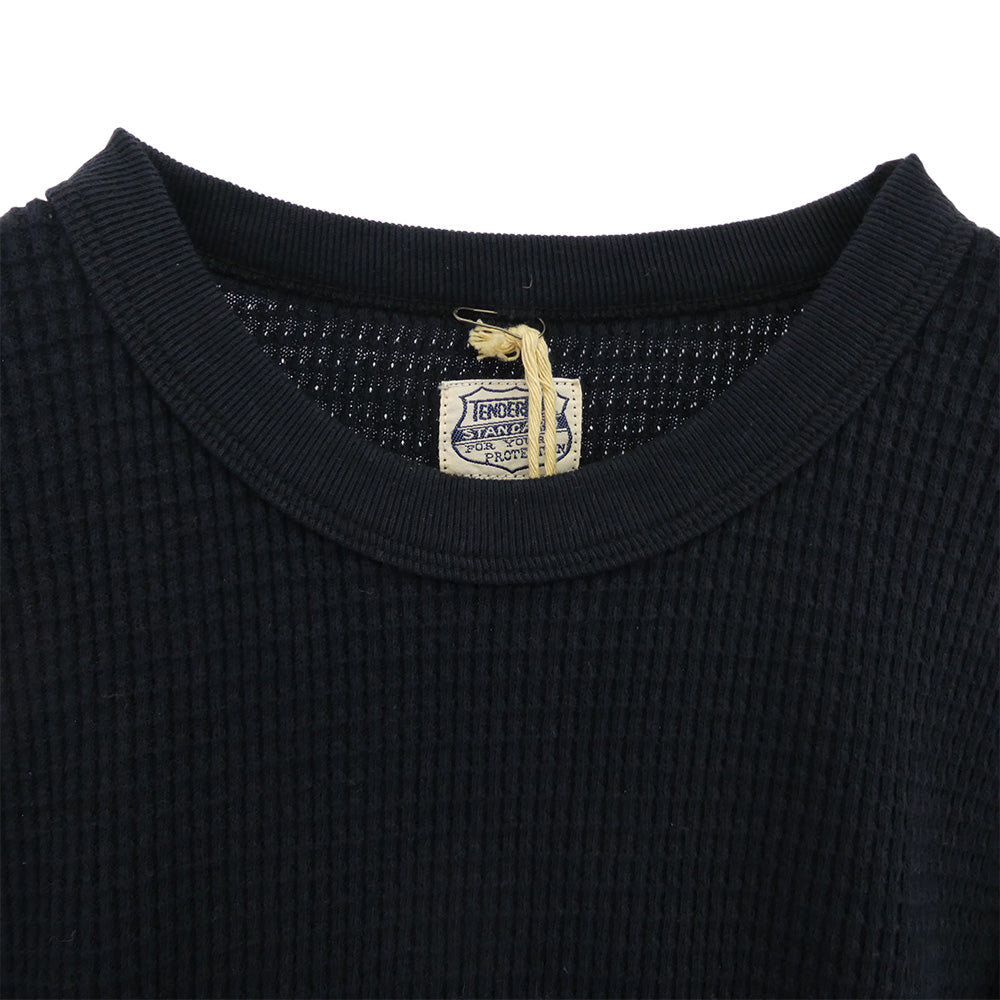 TENDERLOIN テンダーロイン T-WAFFLE ワッフル 7分丈 サーマル カットソー コットン SOLID NAVY ネイビー系 M【極上美品】【中古】
