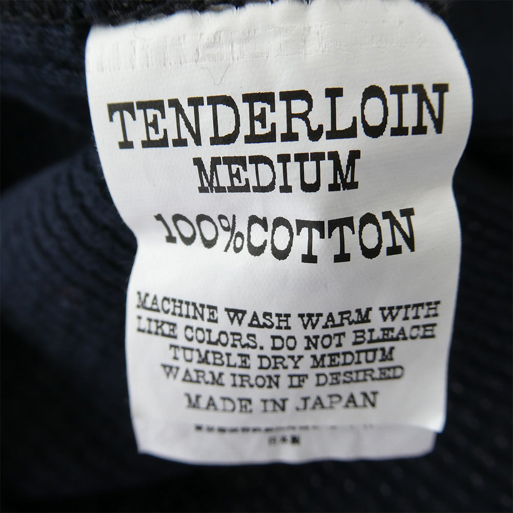 TENDERLOIN テンダーロイン T-WAFFLE ワッフル 7分丈 サーマル カットソー コットン SOLID NAVY ネイビー系 M【極上美品】【中古】