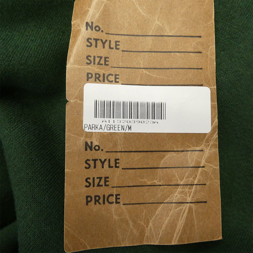 TENDERLOIN テンダーロイン T-PARKA ロゴ バックプリント スウェット パーカー フーディー グリーン モスグリーン系【極上美品】【中古】