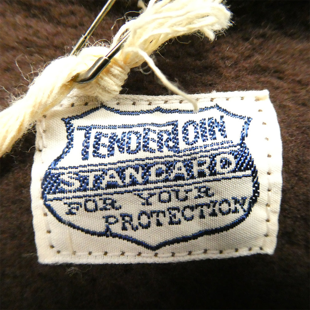 TENDERLOIN テンダーロイン T-PARKA ロゴ バックプリント スウェット パーカー フーディー ブラウン ブラウン系 M【美品】【中古】