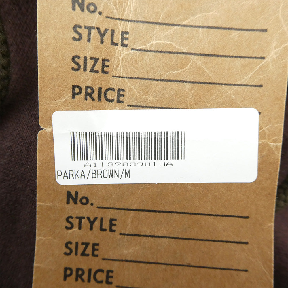 TENDERLOIN テンダーロイン T-PARKA ロゴ バックプリント スウェット パーカー フーディー ブラウン ブラウン系 M【美品】【中古】