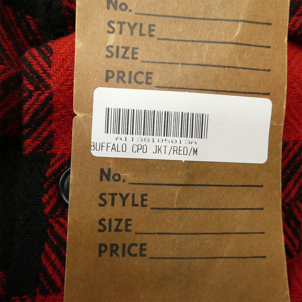 TENDERLOIN テンダーロイン 13AW T-BUFFALO CPO JKT バッファロー チェック柄 ウール 長袖 シャツ ジャケット レッド M レッド系 M【中古】