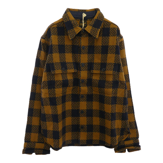 TENDERLOIN テンダーロイン 13AW T-BUFFALO CPO JKT バッファロー チェック柄 ウール 長袖 シャツ ジャケット ブラウン M ブラウン系 M【中古】