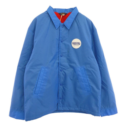 TENDERLOIN テンダーロイン T-NYLON COACH JKT 裏ボア ナイロン コーチ ジャケット ブルー M【中古】