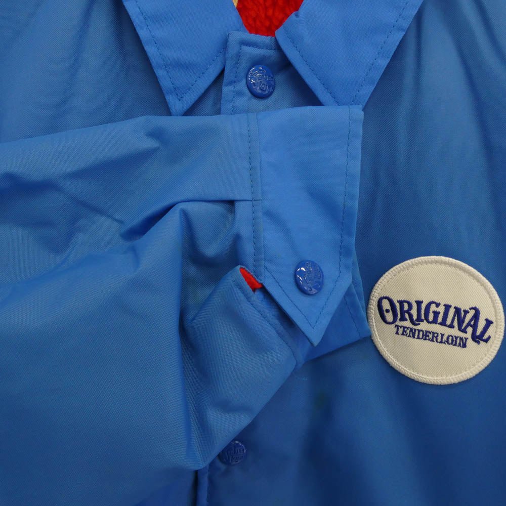 TENDERLOIN テンダーロイン T-NYLON COACH JKT 裏ボア ナイロン コーチ ジャケット ブルー M【中古】