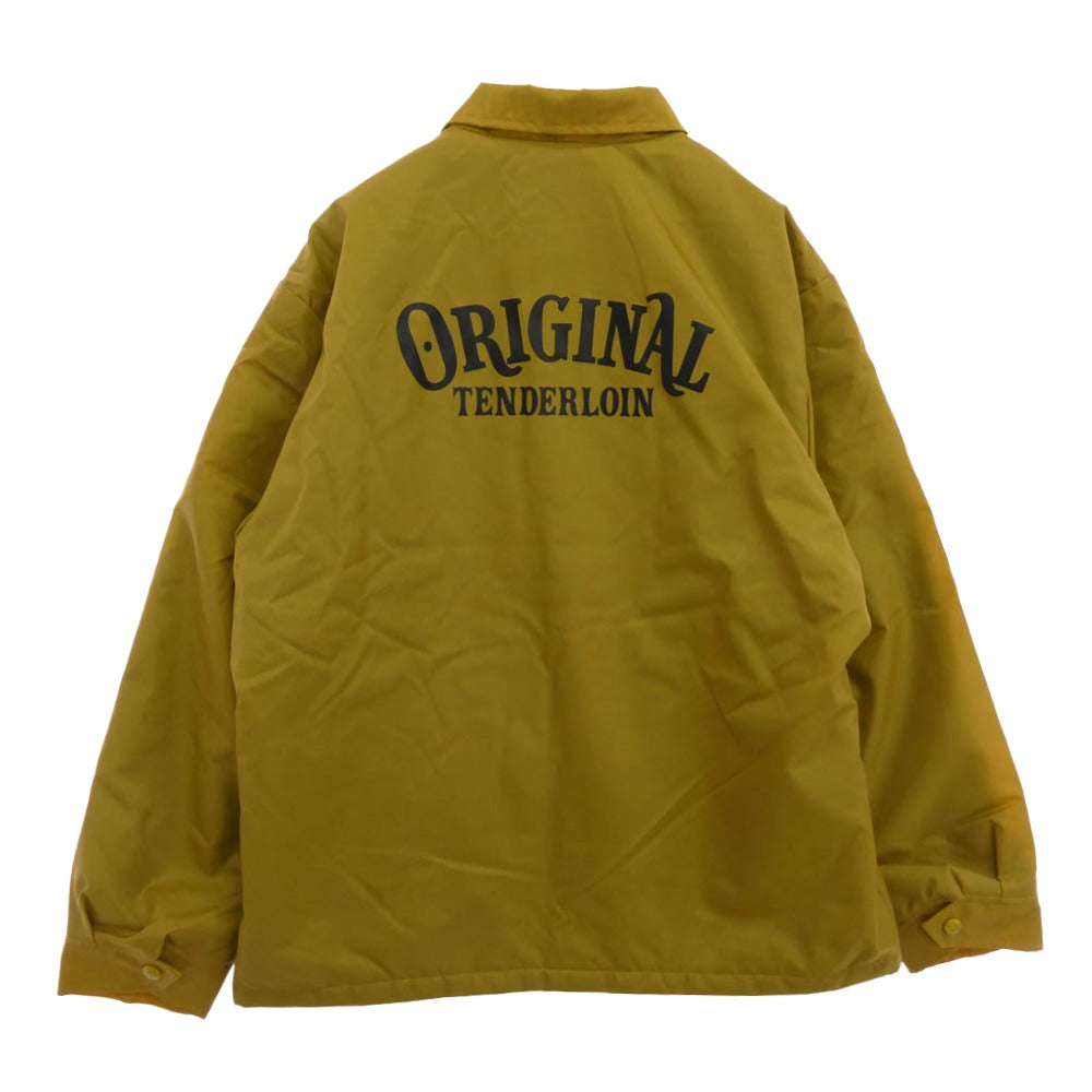 TENDERLOIN テンダーロイン T-NYLON COACH JKT 内ボア ナイロン コーチ ジャケット マスタード M【美品】【中古】