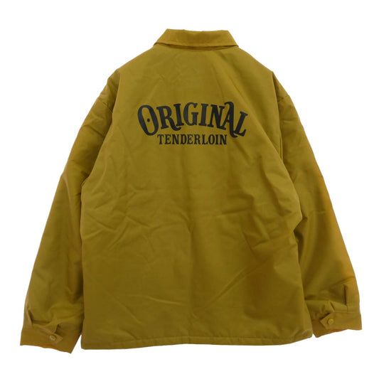 TENDERLOIN テンダーロイン T-NYLON COACH JKT 内ボア ナイロン コーチ ジャケット マスタード M【美品】【中古】