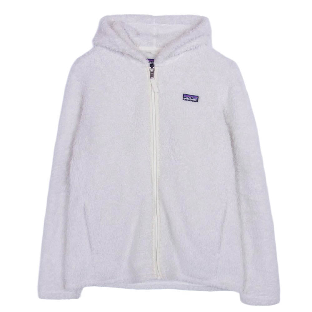 patagonia パタゴニア 18AW 65485 Girls' Los Gatos Fleece Hoody ガール ロスガトス フリース ジャケット フーディ パーカー ホワイト系 XXL【中古】