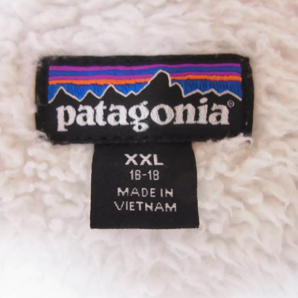 patagonia パタゴニア 18AW 65485 Girls' Los Gatos Fleece Hoody ガール ロスガトス フリース ジャケット フーディ パーカー ホワイト系 XXL【中古】