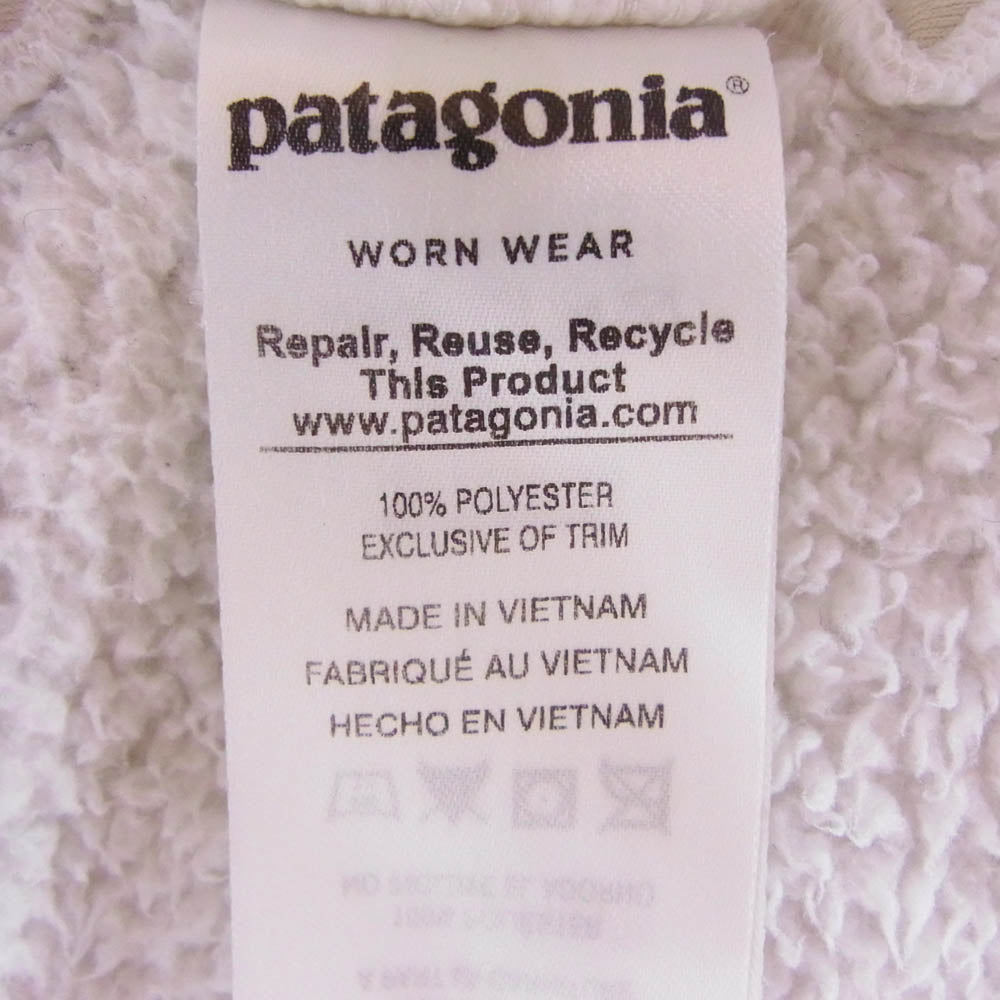 patagonia パタゴニア 18AW 65485 Girls' Los Gatos Fleece Hoody ガール ロスガトス フリース ジャケット フーディ パーカー ホワイト系 XXL【中古】