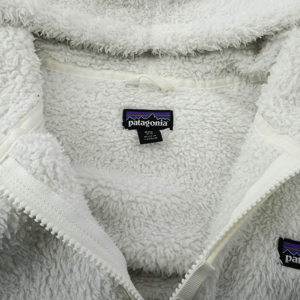patagonia パタゴニア 18AW 65485 Girls' Los Gatos Fleece Hoody ガール ロスガトス フリース ジャケット フーディ パーカー ホワイト系 XXL【中古】
