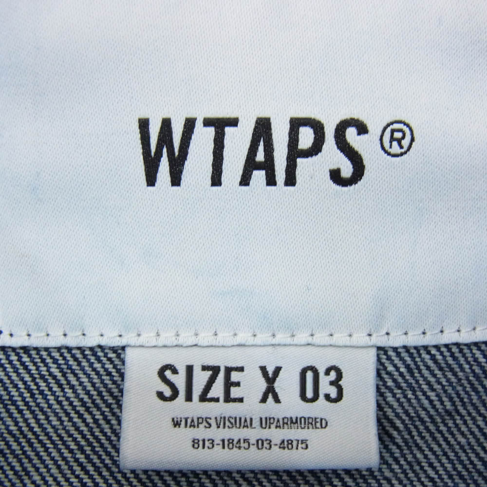 WTAPS ダブルタップス 23SS 231BRDT-SHM01 CBW LS DENIM デニムジャケットシャツ インディゴブルー系 X03【中古】