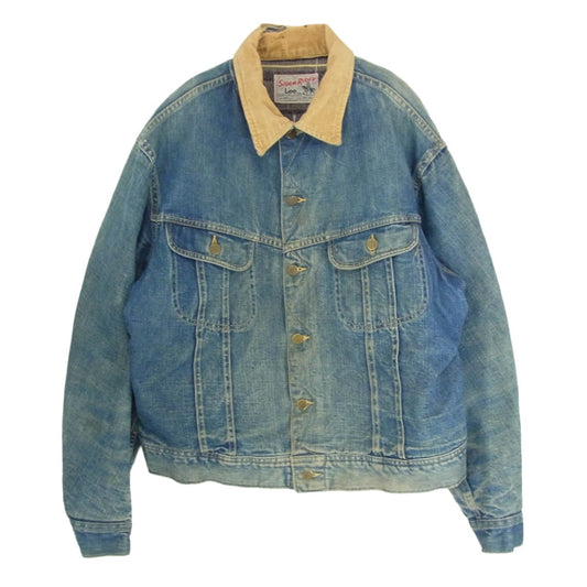 Lee リー 101J 60年代 60s USA製 ヴィンテージ STORM RIDER ストームライダー ブランケット付 デニム ジャケット 44REG インディゴブルー系 44【中古】
