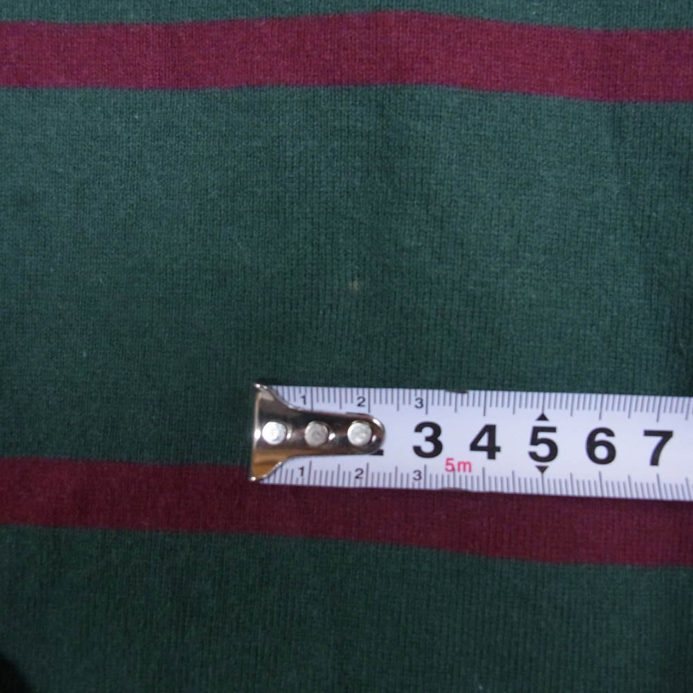 アンスクリア 122AW-BC50 ボーダー 長袖 カットソー Tシャツ モスグリーン系 S【中古】