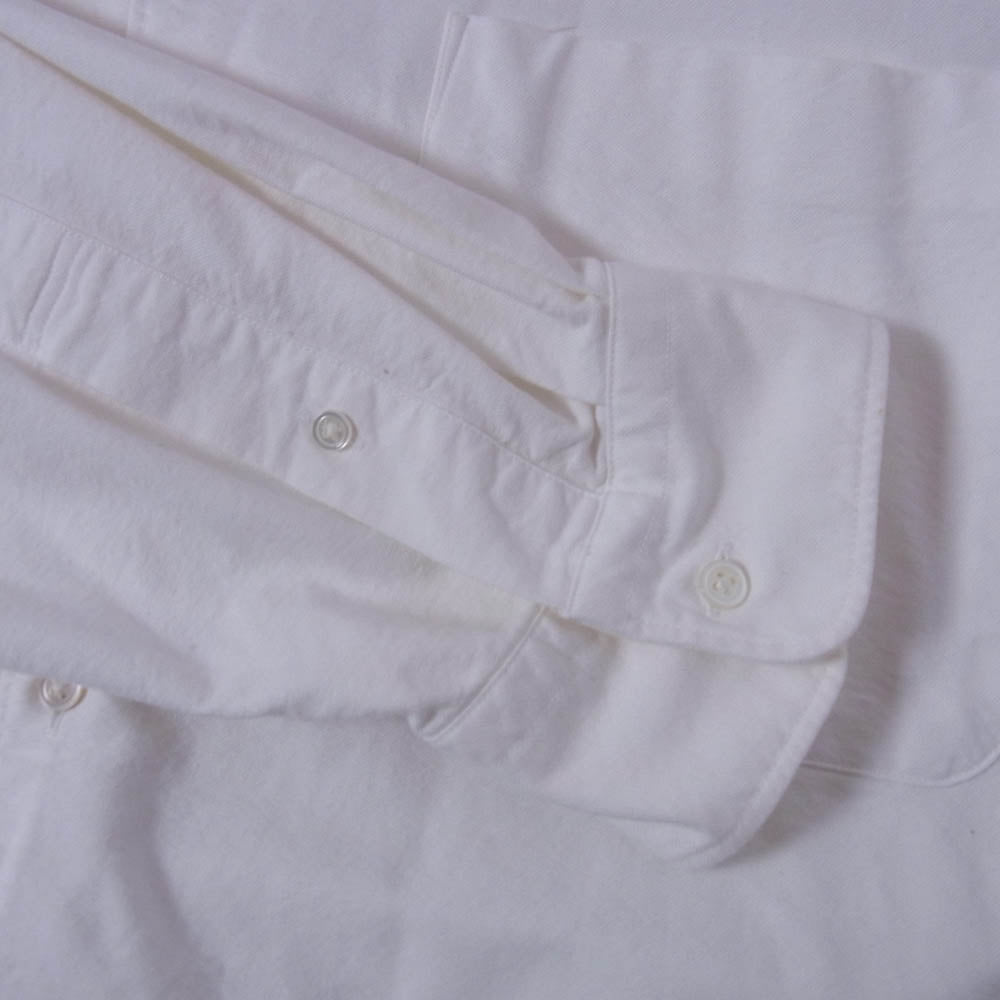 GRAPHPAPER グラフペーパー GM213-50137B Oxford Oversized Band Collar Shirt オックスフォード オーバーサイズド バンドカラー 長袖シャツ オフホワイト系 FREE【中古】