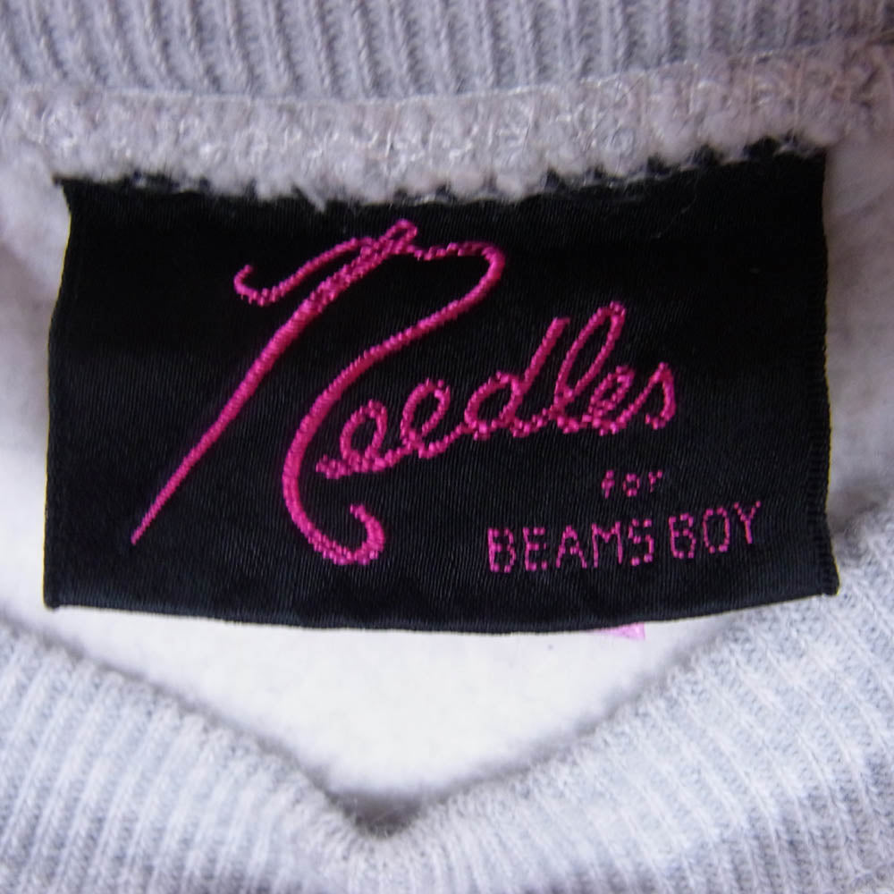 Needles ニードルス CWSS015 ×BEAMS BOY Champion REVERSE WEAVE チャンピオン ビームス ボーイ スウェット グレー系 L【中古】