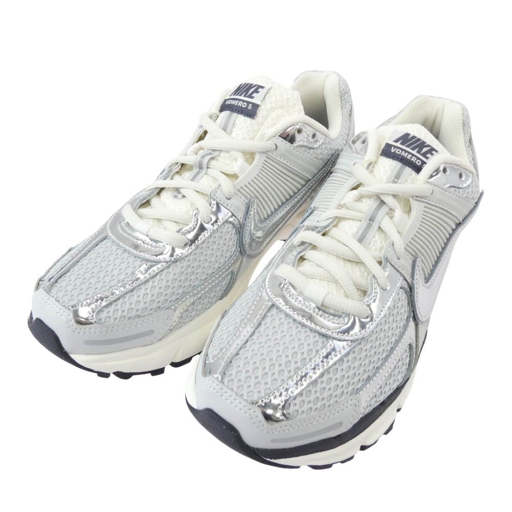 NIKE ナイキ FD0884-025 Women's Zoom Vomero 5 ウィメンズ ズーム ボメロ スニーカー ホワイト系 シルバー系 28.5cm【極上美品】【中古】