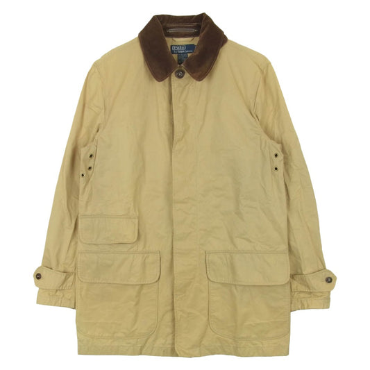 POLO RALPH LAUREN ポロ・ラルフローレン 襟コーデュロイ ハンティング コート ベージュ系 ライトブラウン系 S【中古】