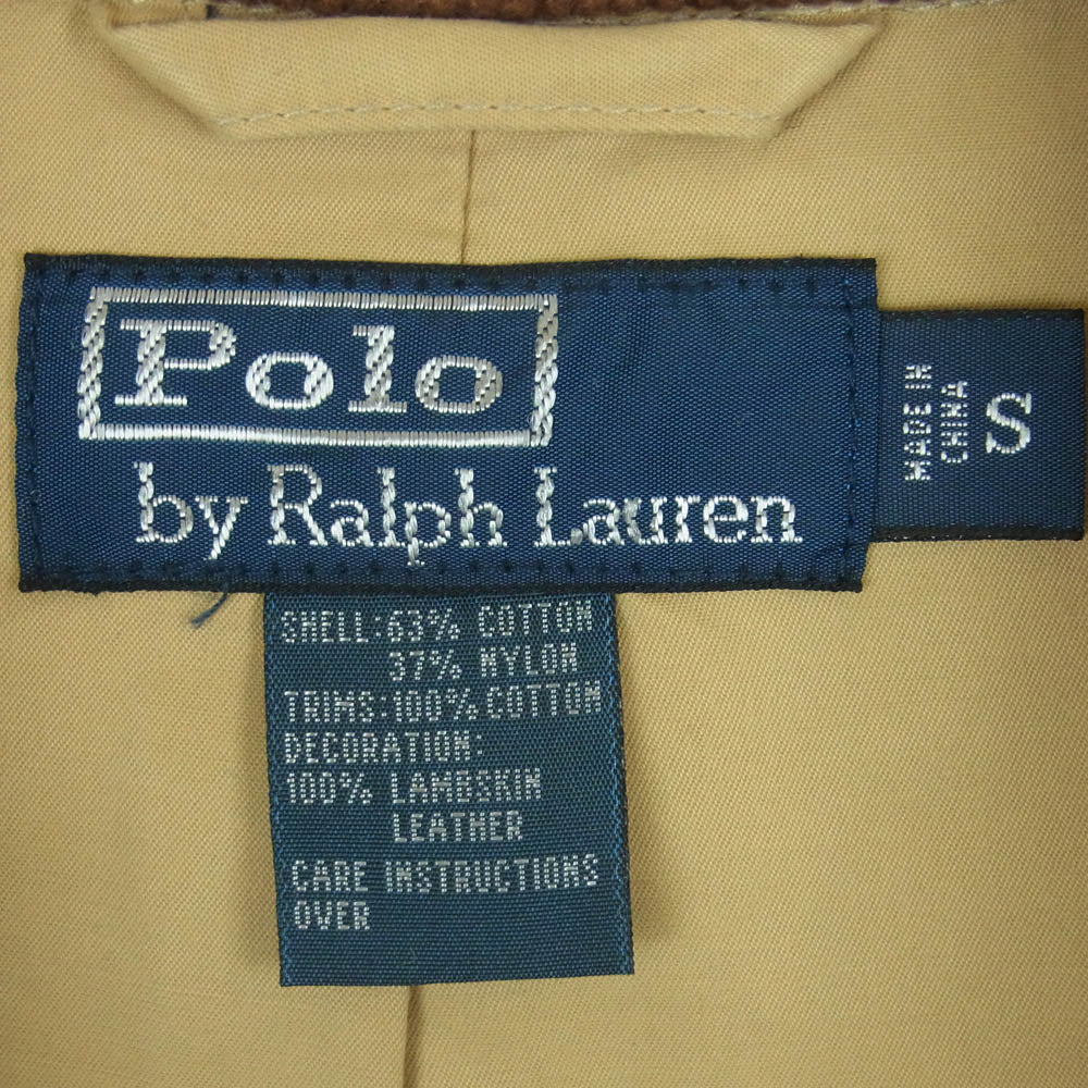 POLO RALPH LAUREN ポロ・ラルフローレン 襟コーデュロイ ハンティング コート ベージュ系 ライトブラウン系 S【中古】